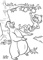 Disney kolorowanki Księga Dżungli do wydruku Disney malowanki dla dzieci numer 10